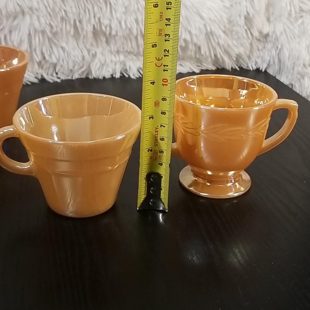 Mid Century Peach Lustre lot - Picture 6 of 12